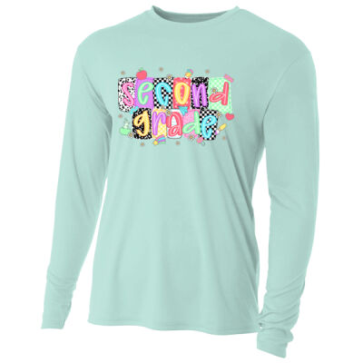 Second Grade Squares 89-032 - Adult Cooling Performance Long Sleeve Tee Thumbnail