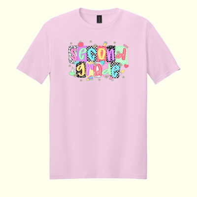 Second Grade Squares 89-032 - Adult Softstyle ® T Shirt Thumbnail