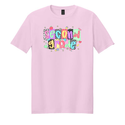 Second Grade Squares 89-032 - Adult Softstyle ® T Shirt Thumbnail