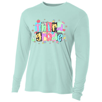Third Grade Squares 89-033 - Adult Cooling Performance Long Sleeve Tee Thumbnail