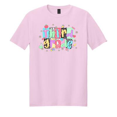 Third Grade Squares 89-033 - Adult Softstyle ® T Shirt Thumbnail