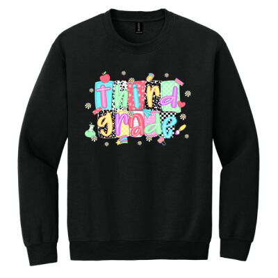 Third Grade Squares 89-033 - Heavy Blend Crewneck Sweatshirt Thumbnail