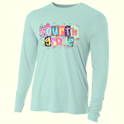 Fourth Grade Squares 89-034 - Adult Cooling Performance Long Sleeve Tee Thumbnail