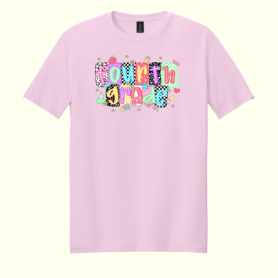 Fourth Grade Squares 89-034 - Adult Softstyle ® T Shirt Thumbnail