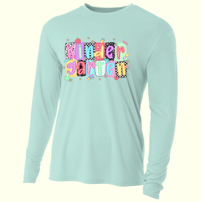 Kindergarten Squares 96-126 - Adult Cooling Performance Long Sleeve Tee Thumbnail