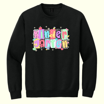 Kindergarten Squares 96-126 - Heavy Blend Crewneck Sweatshirt Thumbnail