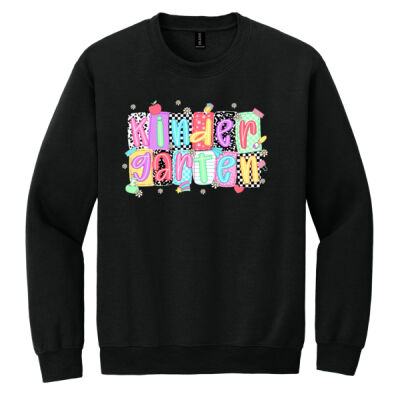 Kindergarten Squares 96-126 - Heavy Blend Crewneck Sweatshirt Thumbnail
