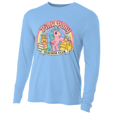 Pink Pony Teacher Club 99-204 - Adult Cooling Performance Long Sleeve Tee Thumbnail