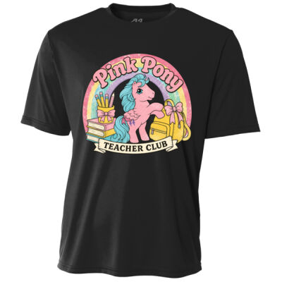 Pink Pony Teacher Club 99-204 - Adult Cooling Performance Short Sleeve Tee Thumbnail