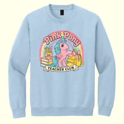 Pink Pony Teacher Club 99-204 - Heavy Blend Crewneck Sweatshirt Thumbnail