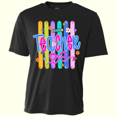 Teacher Lines 99-138 - Adult Cooling Performance Short Sleeve Tee Thumbnail