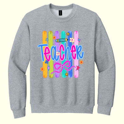 Teacher Lines 99-138 - Heavy Blend Crewneck Sweatshirt Thumbnail