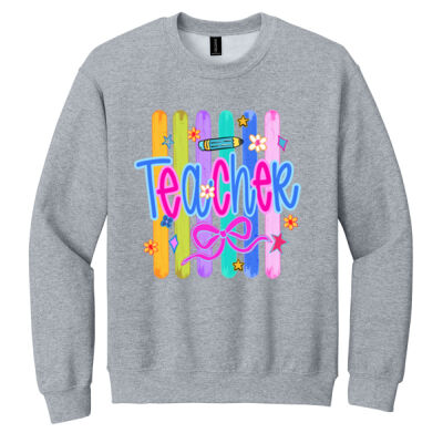 Teacher Lines 99-138 - Heavy Blend Crewneck Sweatshirt Thumbnail