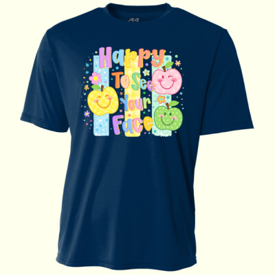 Happy To See Your Face Lines 99-140 - Adult Cooling Performance Short Sleeve Tee Thumbnail