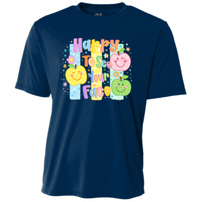 Happy To See Your Face Lines 99-140 - Adult Cooling Performance Short Sleeve Tee Thumbnail
