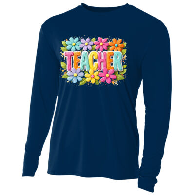 Teacher Flowers 99-142 - Adult Cooling Performance Long Sleeve Tee Thumbnail