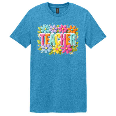 Teacher Flowers 99-142 - Adult Softstyle ® T Shirt Thumbnail