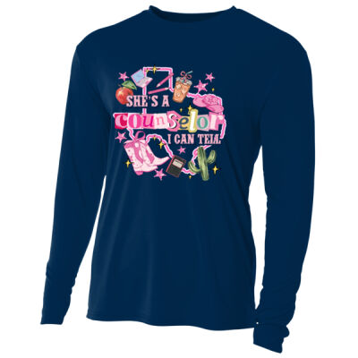 She's a Counselor I can Tell - Adult Cooling Performance Long Sleeve Tee Thumbnail