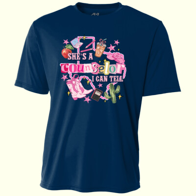 She's a Counselor I can Tell - Adult Cooling Performance Short Sleeve Tee Thumbnail