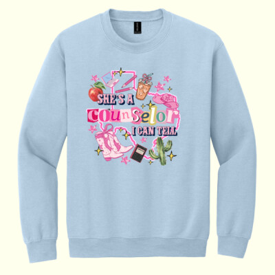 She's a Counselor I can Tell - Heavy Blend Crewneck Sweatshirt Thumbnail