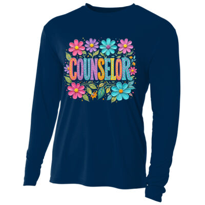 Counselor Flowers Faux Paint 84-301 - Adult Cooling Performance Long Sleeve Tee Thumbnail