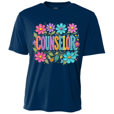 Counselor Flowers Faux Paint 84-301 - Adult Cooling Performance Short Sleeve Tee Thumbnail