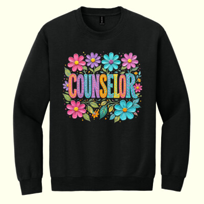 Counselor Flowers Faux Paint 84-301 - Heavy Blend Crewneck Sweatshirt Thumbnail