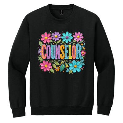 Counselor Flowers Faux Paint 84-301 - Heavy Blend Crewneck Sweatshirt Thumbnail