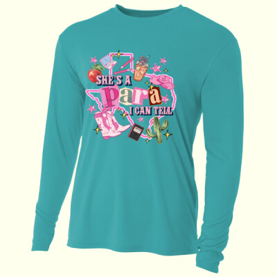 She's a Para I can Tell 84-400 - Adult Cooling Performance Long Sleeve Tee Thumbnail