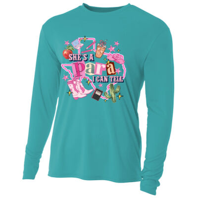 She's a Para I can Tell 84-400 - Adult Cooling Performance Long Sleeve Tee Thumbnail