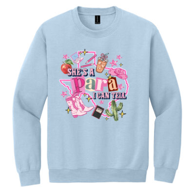 She's a Para I can Tell 84-400 - Heavy Blend Crewneck Sweatshirt Thumbnail