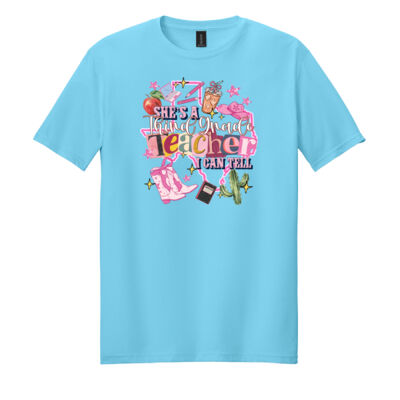 She's a Third Grade Teacher 89-104 - Adult Softstyle ® T Shirt Thumbnail