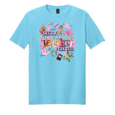 She's a Social Studies Teacher 83-300 - Adult Softstyle ® T Shirt Thumbnail