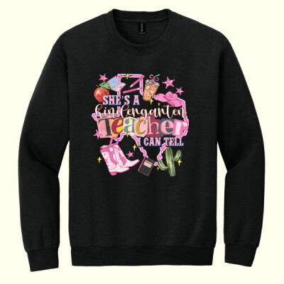 She's a Kindergarten Teacher 96-156 - Heavy Blend Crewneck Sweatshirt Thumbnail