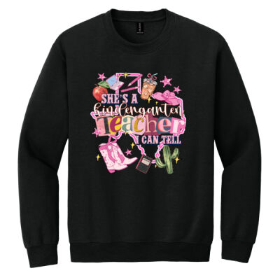 She's a Kindergarten Teacher 96-156 - Heavy Blend Crewneck Sweatshirt Thumbnail
