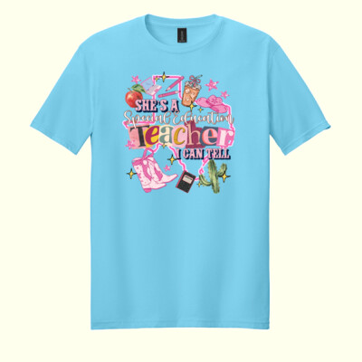 She's a Special Education Teacher 84-503 - Adult Softstyle ® T Shirt Thumbnail
