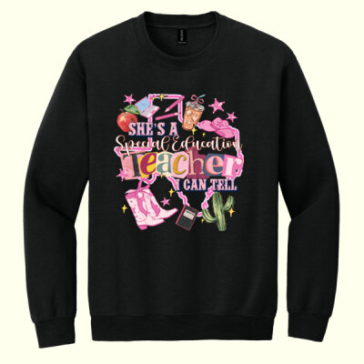 She's a Special Education Teacher 84-503 - Heavy Blend Crewneck Sweatshirt Thumbnail