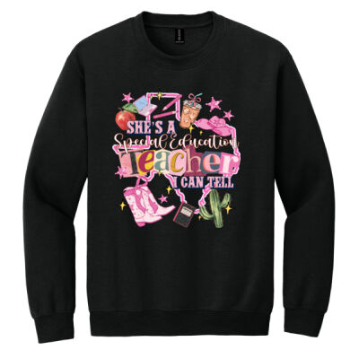 She's a Special Education Teacher 84-503 - Heavy Blend Crewneck Sweatshirt Thumbnail