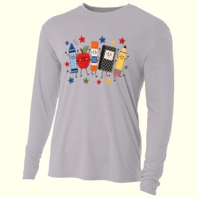 School Supplies Faux 99-209 - Adult Cooling Performance Long Sleeve Tee Thumbnail