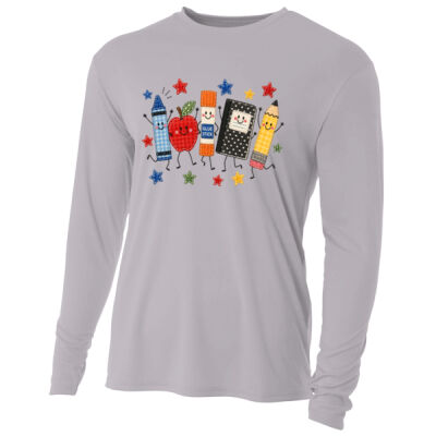 School Supplies Faux 99-209 - Adult Cooling Performance Long Sleeve Tee Thumbnail