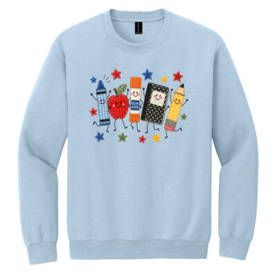 School Supplies Faux 99-209 - Heavy Blend Crewneck Sweatshirt Thumbnail