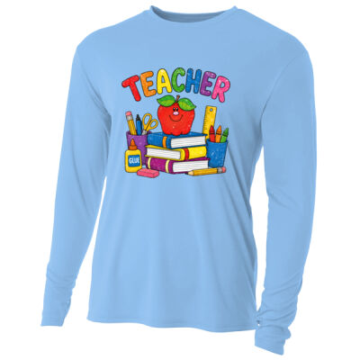 Teacher Retro 99-210 - Adult Cooling Performance Long Sleeve Tee Thumbnail