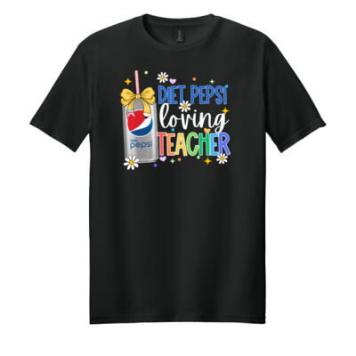 Diet Pepsi Loving Teacher 99-214 - Adult Softstyle ® T Shirt Thumbnail