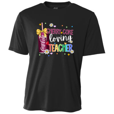 Cherry Coke Loving Teacher 99-216 - Adult Cooling Performance Short Sleeve Tee Thumbnail