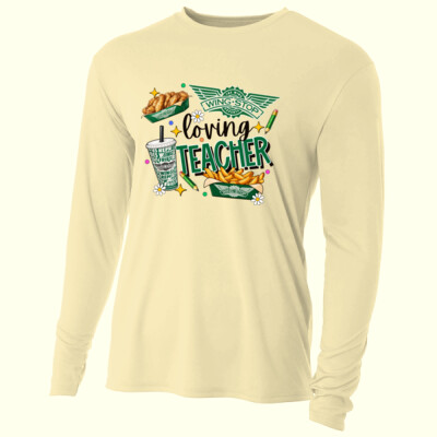 Wingstop Loving Teacher 99-218 - Adult Cooling Performance Long Sleeve Tee Thumbnail