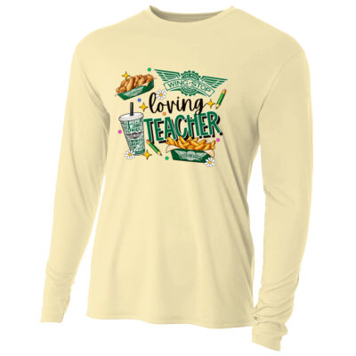Wingstop Loving Teacher 99-218 - Adult Cooling Performance Long Sleeve Tee Thumbnail