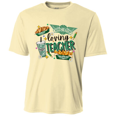 Wingstop Loving Teacher 99-218 - Adult Cooling Performance Short Sleeve Tee Thumbnail