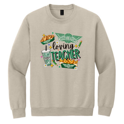 Wingstop Loving Teacher 99-218 - Heavy Blend Crewneck Sweatshirt Thumbnail