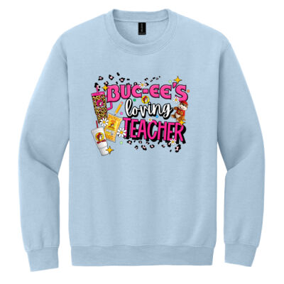 Buc-ee's Loving Teacher 99-220 - Heavy Blend Crewneck Sweatshirt Thumbnail