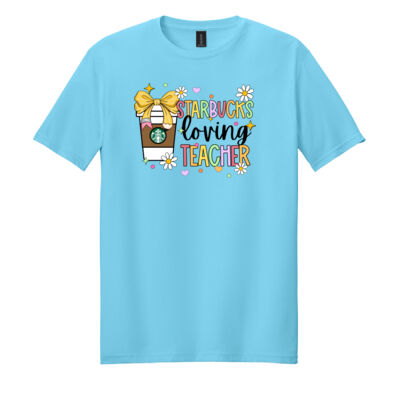 Starbucks Loving Teacher 99-125 - Adult Softstyle ® T Shirt Thumbnail